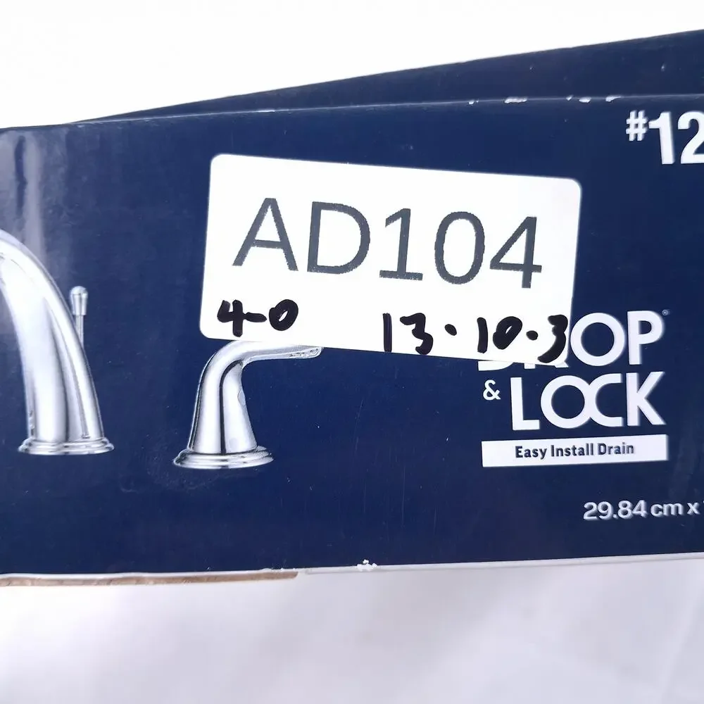 PROJECT SOURCE Dover Widespread Bath Faucet Chrome FW6BC002CP 3-Hole WaterSense